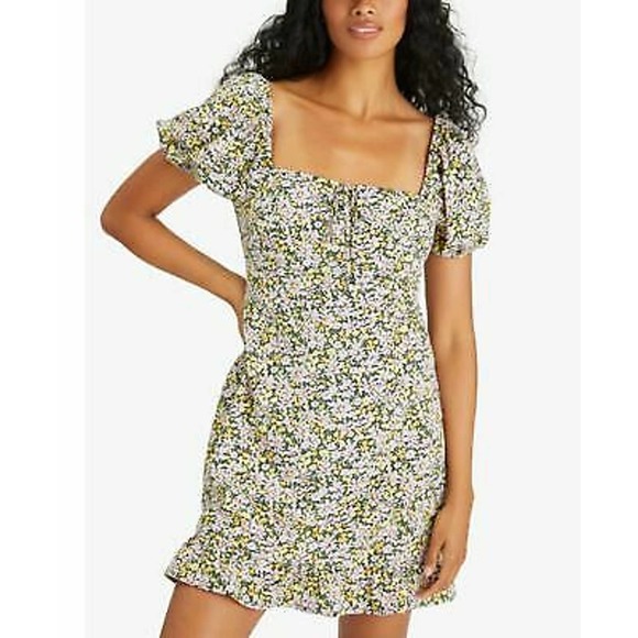 Sanctuary Women's Fresh Breeze Ditsy-Print Ruffled-Hem Dress Purple Size10, $139 - Picture 2 of 4